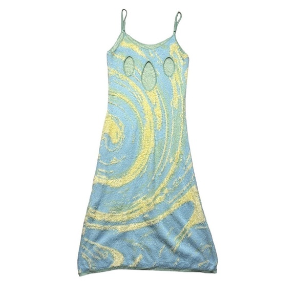 House of Sunny Hockney Faux Fur Knit Midi Dress US 8 - Picture 9 of 10